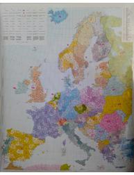 Zidna - Poštanska karta Europe
